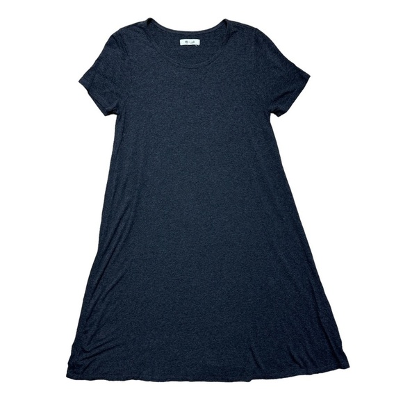 Madewell Swingy Tee Charcoal Gray Mini Dress US S - Picture 2 of 8